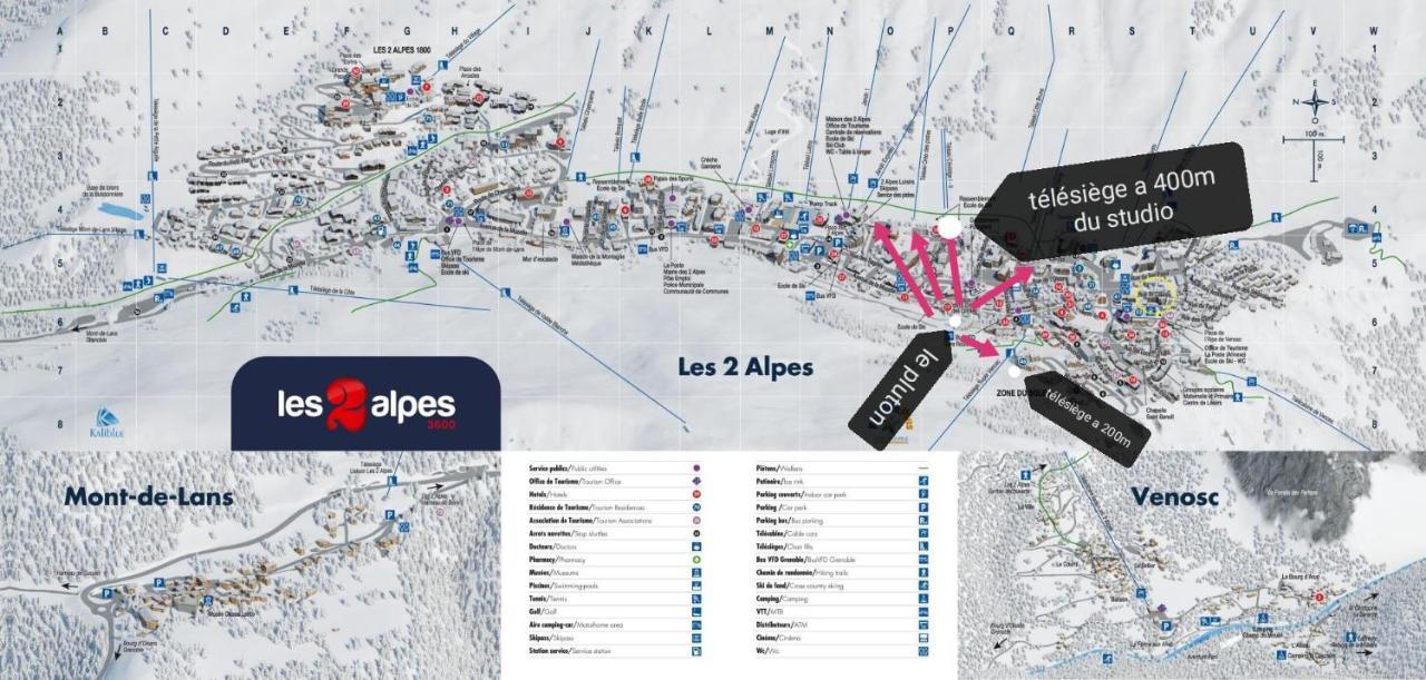 Ferienwohnung Pluton B63 Les Deux Alpes Exterior foto